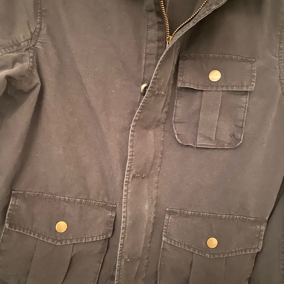 Gap black utility button zipper down jacket XS - Picture 2 of 10